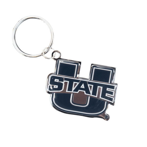 U-State, Keyring, Keychain, Navy, Die-Cut